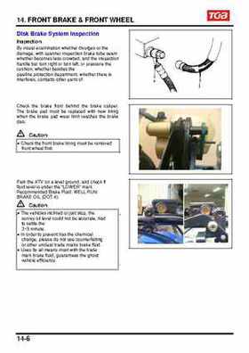 TGB Blade 250 ATV Quad Service Repair Manual, Page 158