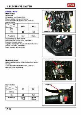 TGB Blade 250 ATV Quad Service Repair Manual, Page 209