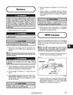 2001 Arctic Cat ATVs factory service and repair manual, Page 288