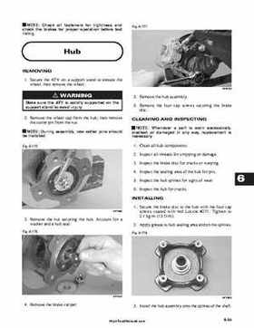 2001 Arctic Cat ATVs factory service and repair manual, Page 348