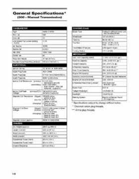 2003 Arctic Cat ATVs from 250cc to 500cc Service Manual, Page 7