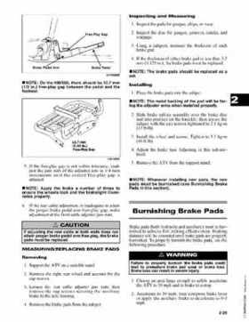 2003 Arctic Cat ATVs from 250cc to 500cc Service Manual, Page 41