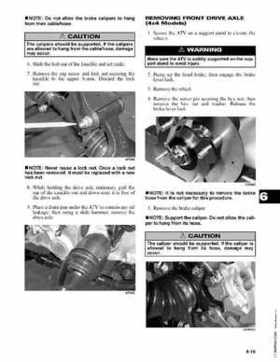 2003 Arctic Cat ATVs from 250cc to 500cc Service Manual, Page 448