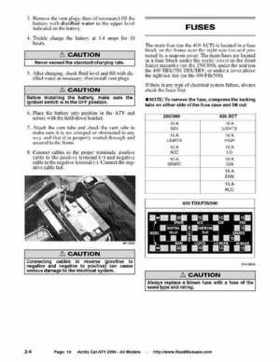 2004 Arctic Cat ATVs factory service and repair manual, Page 14