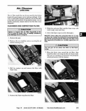 2004 Arctic Cat ATVs factory service and repair manual, Page 15