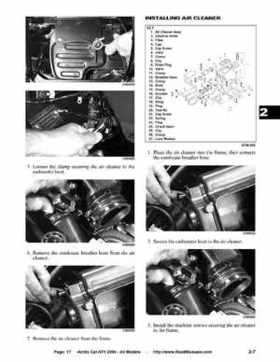 2004 Arctic Cat ATVs factory service and repair manual, Page 17