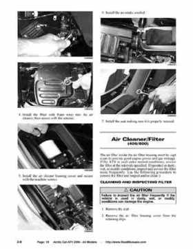 2004 Arctic Cat ATVs factory service and repair manual, Page 18
