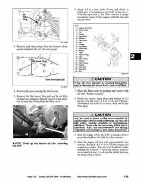 2004 Arctic Cat ATVs factory service and repair manual, Page 25