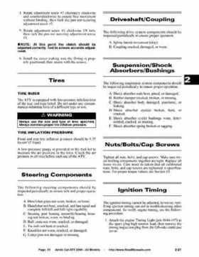 2004 Arctic Cat ATVs factory service and repair manual, Page 31