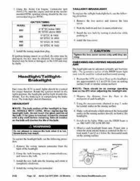 2004 Arctic Cat ATVs factory service and repair manual, Page 32