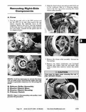 2004 Arctic Cat ATVs factory service and repair manual, Page 61