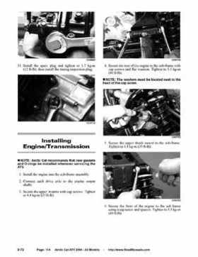 2004 Arctic Cat ATVs factory service and repair manual, Page 114