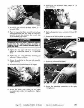 2004 Arctic Cat ATVs factory service and repair manual, Page 115