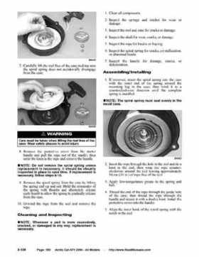 2004 Arctic Cat ATVs factory service and repair manual, Page 150