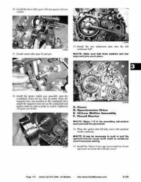 2004 Arctic Cat ATVs factory service and repair manual, Page 177