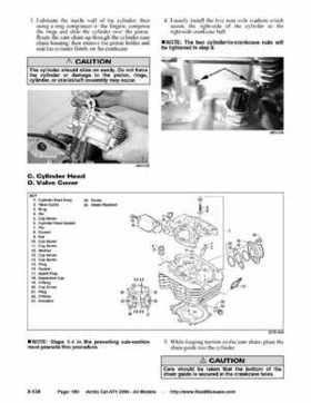 2004 Arctic Cat ATVs factory service and repair manual, Page 180