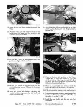2004 Arctic Cat ATVs factory service and repair manual, Page 187