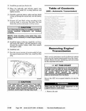 2004 Arctic Cat ATVs factory service and repair manual, Page 188