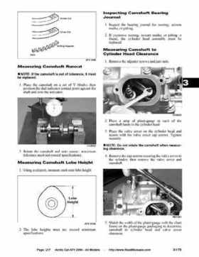 2004 Arctic Cat ATVs factory service and repair manual, Page 217