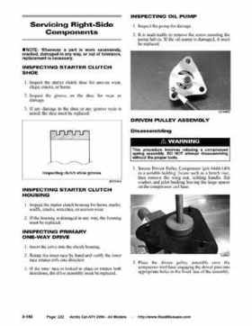 2004 Arctic Cat ATVs factory service and repair manual, Page 222