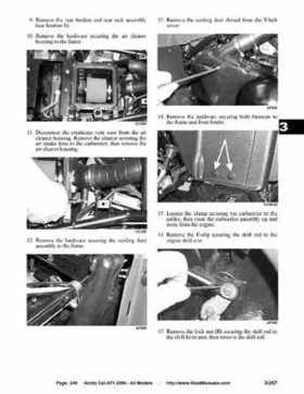 2004 Arctic Cat ATVs factory service and repair manual, Page 249