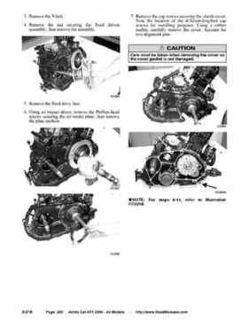 2004 Arctic Cat ATVs factory service and repair manual, Page 260
