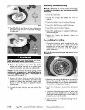 2004 Arctic Cat ATVs factory service and repair manual, Page 278