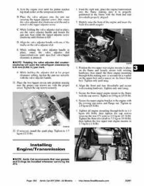 2004 Arctic Cat ATVs factory service and repair manual, Page 303