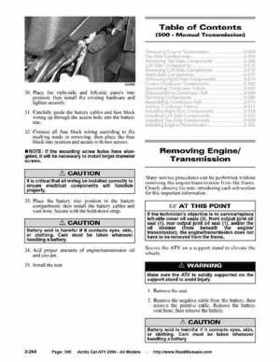 2004 Arctic Cat ATVs factory service and repair manual, Page 306