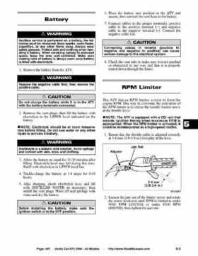 2004 Arctic Cat ATVs factory service and repair manual, Page 407