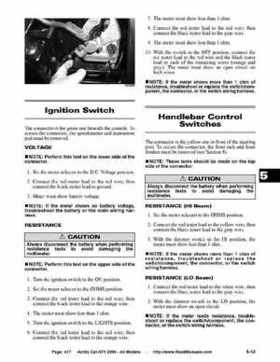 2004 Arctic Cat ATVs factory service and repair manual, Page 417