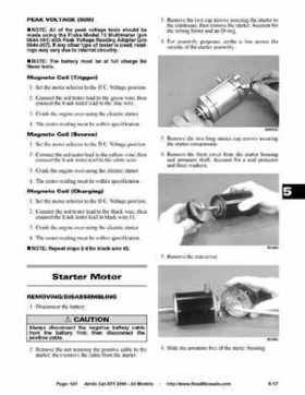 2004 Arctic Cat ATVs factory service and repair manual, Page 421