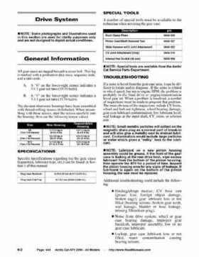 2004 Arctic Cat ATVs factory service and repair manual, Page 444