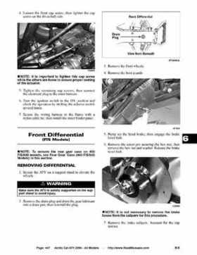 2004 Arctic Cat ATVs factory service and repair manual, Page 447