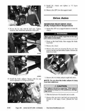 2004 Arctic Cat ATVs factory service and repair manual, Page 460