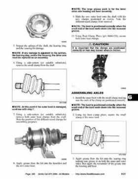 2004 Arctic Cat ATVs factory service and repair manual, Page 463