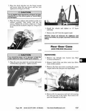 2004 Arctic Cat ATVs factory service and repair manual, Page 469