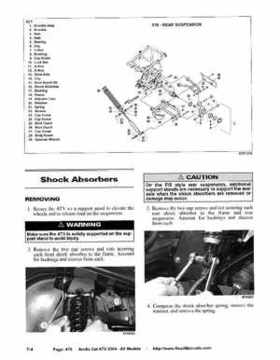 2004 Arctic Cat ATVs factory service and repair manual, Page 478