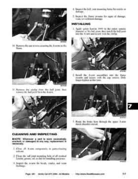 2004 Arctic Cat ATVs factory service and repair manual, Page 481