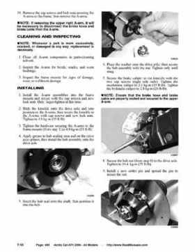 2004 Arctic Cat ATVs factory service and repair manual, Page 484