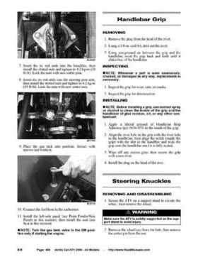 2004 Arctic Cat ATVs factory service and repair manual, Page 494