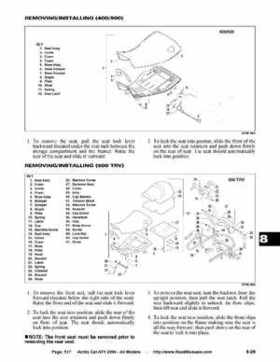 2004 Arctic Cat ATVs factory service and repair manual, Page 517
