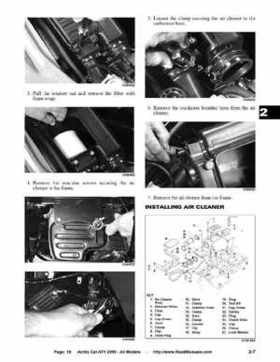 2005 Arctic Cat ATVs factory service and repair manual, Page 19