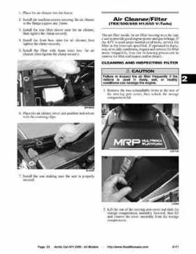 2005 Arctic Cat ATVs factory service and repair manual, Page 23