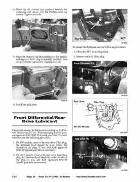 2005 Arctic Cat ATVs factory service and repair manual, Page 36