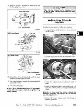 2005 Arctic Cat ATVs factory service and repair manual, Page 37