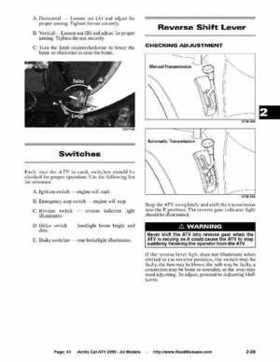 2005 Arctic Cat ATVs factory service and repair manual, Page 41