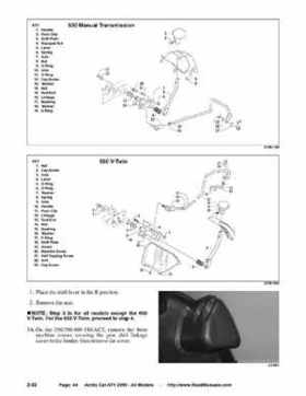 2005 Arctic Cat ATVs factory service and repair manual, Page 44