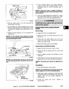 2005 Arctic Cat ATVs factory service and repair manual, Page 49
