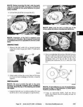 2005 Arctic Cat ATVs factory service and repair manual, Page 53